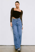 Load image into Gallery viewer, Joyce High Rise Cargo Jeans