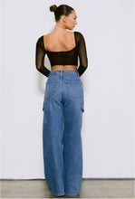 Load image into Gallery viewer, Joyce High Rise Cargo Jeans