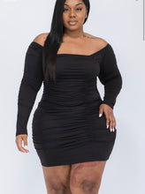 Load image into Gallery viewer, Marina Plus Size Dress-Black