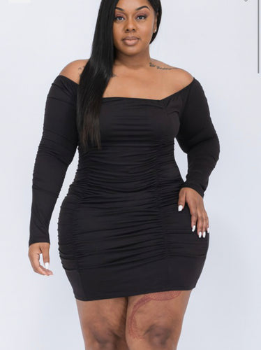 Marina Plus Size Dress-Black