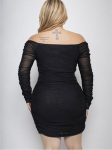 Mia Plus Size Dress-Black