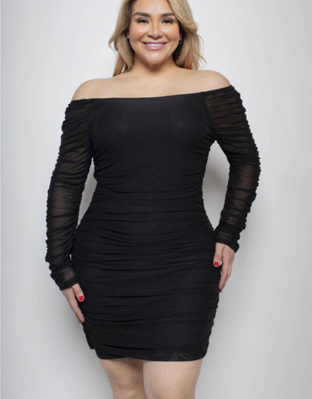 Mia Plus Size Dress-Black