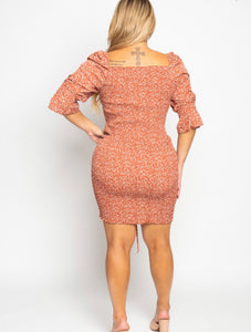 Daisy Dress-Rust